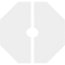 Ekena Millwork Westin Architectural Grade PVC Contemporary Ceiling Medallion, Two Piece, 20"OD x 3"ID x 8"C x 1"P CMP20WN2-03000 - alternate 2